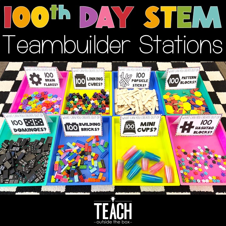 100th Day of School STEM Stations