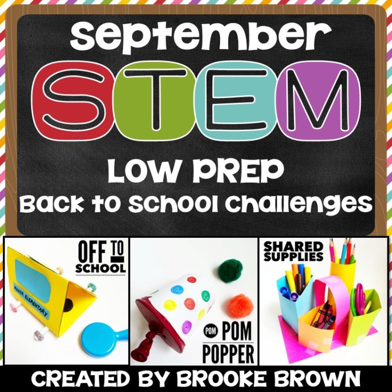 Back to School STEM Challenges (September)