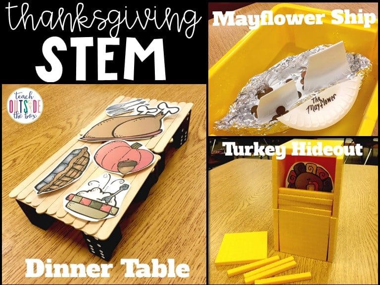 Low Prep Thanksgiving STEM