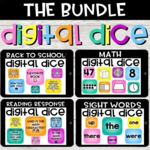 Digital Dice BUNDLE Activities for Virtual Meetings and Distance Learning